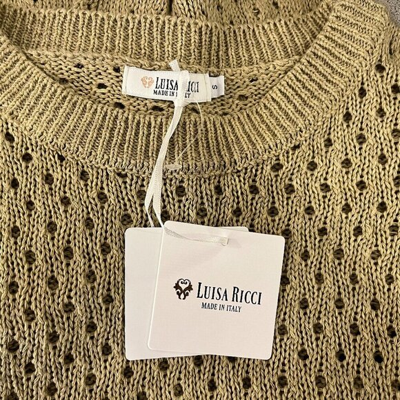 Luisa Ricci Women's Italian Chunky Knit Pullover Sweater - Size Small - NWT - Picture 2 of 4